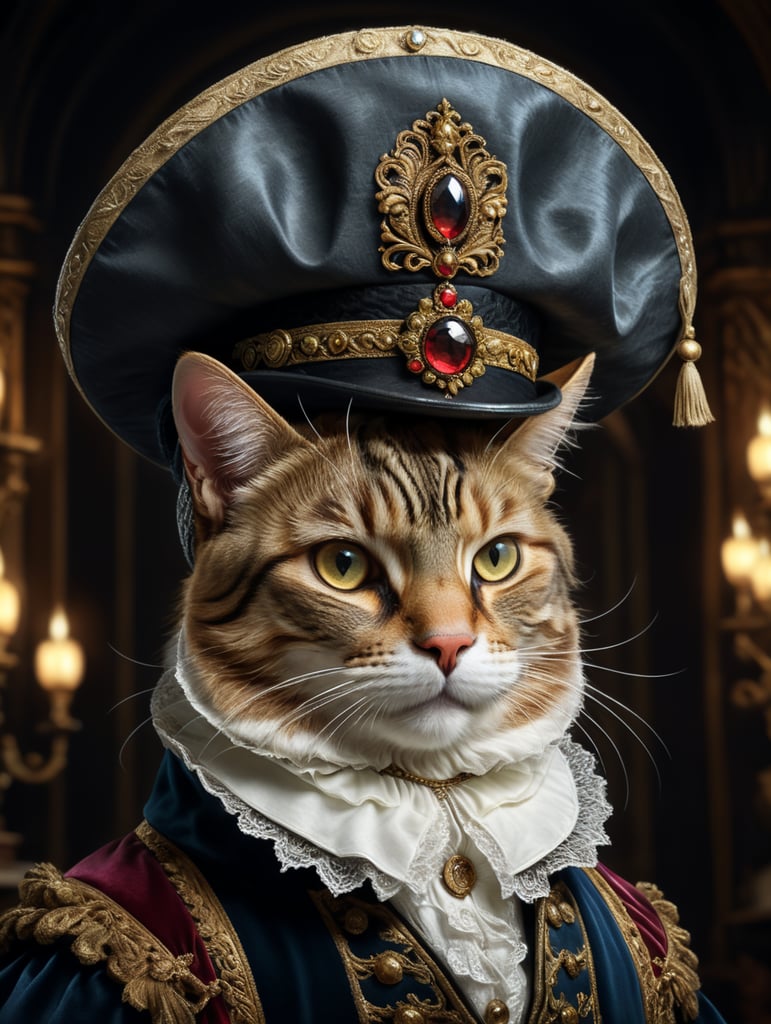 گربه باکلاه فرانسوی رنسانس