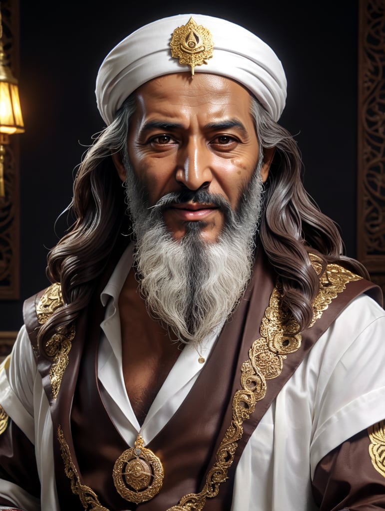 Osama Bin Laden cosplaying as Chocola from NekoPara