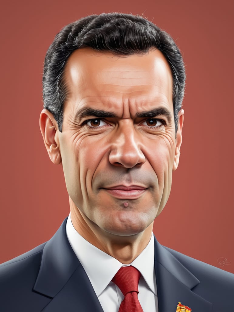 Pedro Sánchez president of spain, caricature
