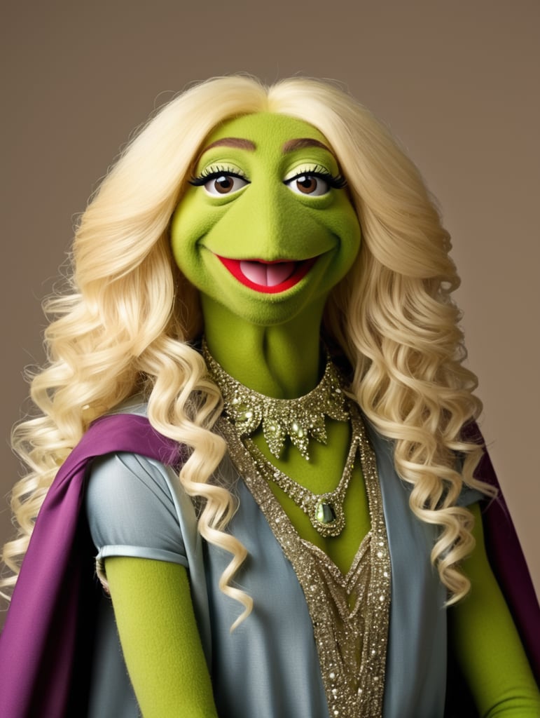 . Kermit the Frog DRESSED AS CHER