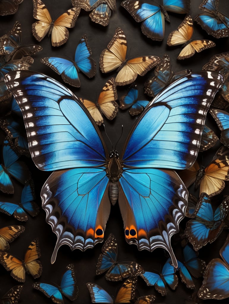morpho butterfly wings