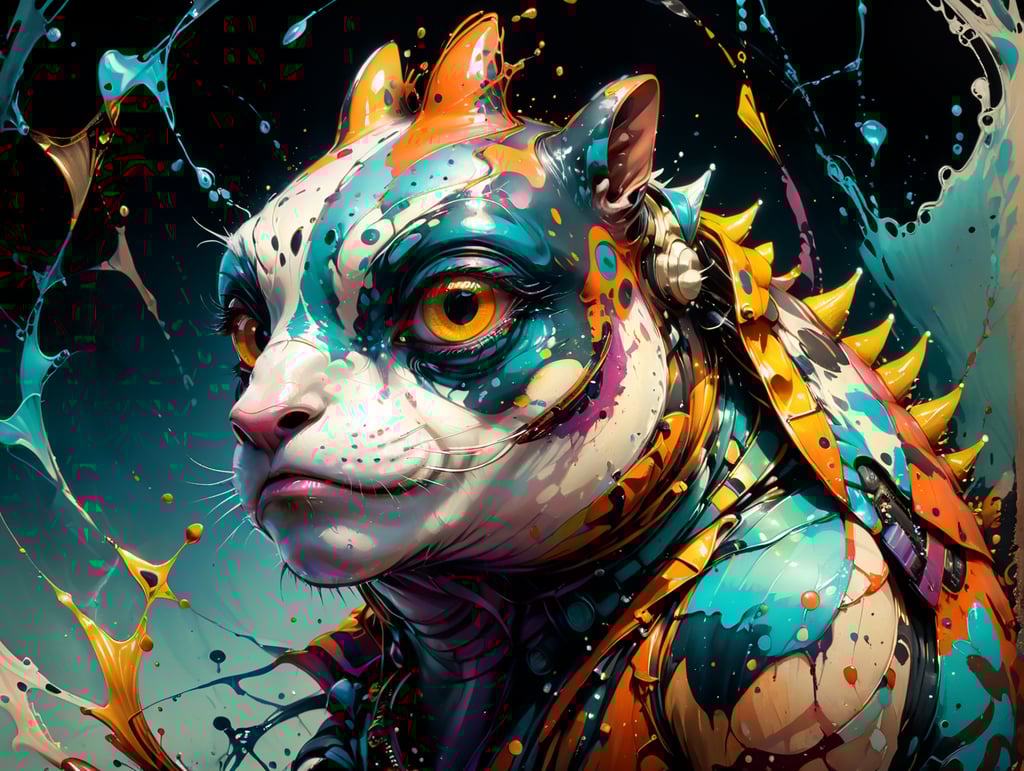 Harlequin frog from a wild tribe.