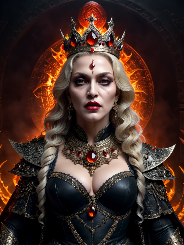 Madonna as the queen of Hell, Halloween costume