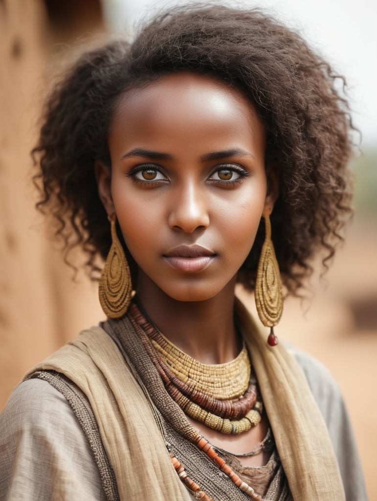 Premium Free ai Images | beautiful ethiopian girl