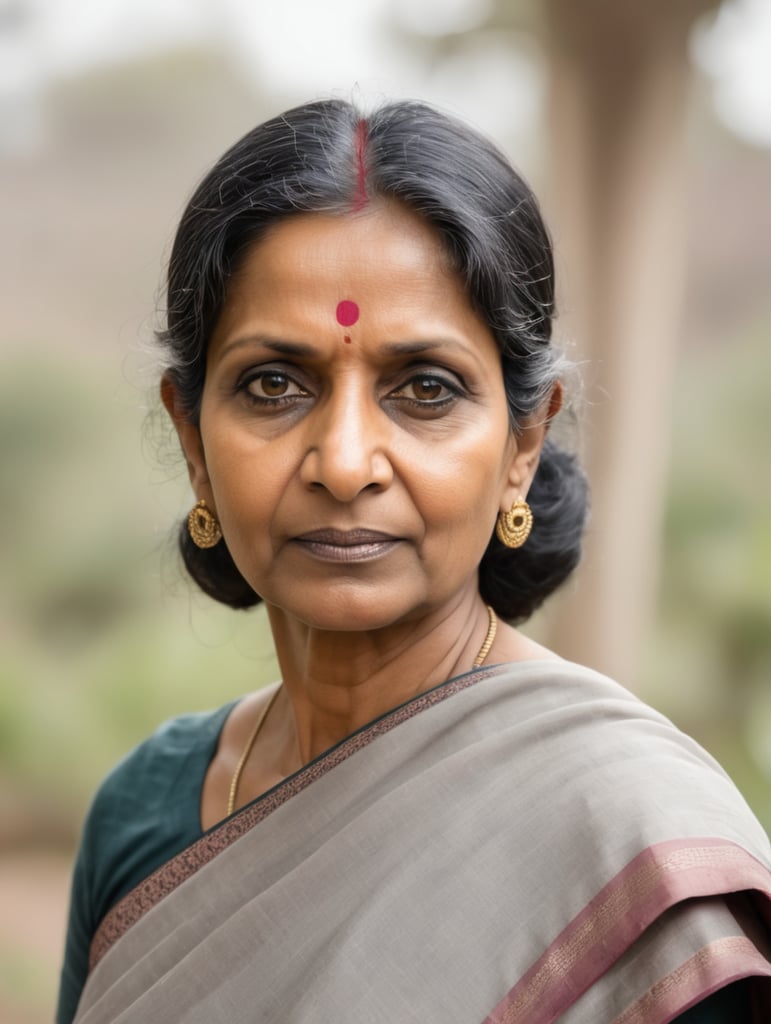 Middle aged Indian woman