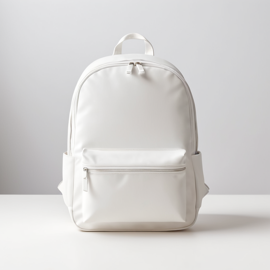 modern children's backpack mockup, minimalism style