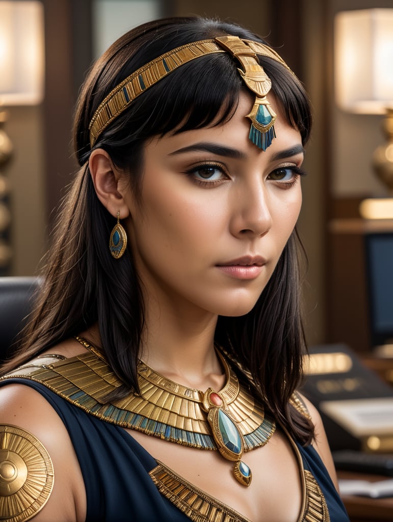 Cleopatra as a office worker