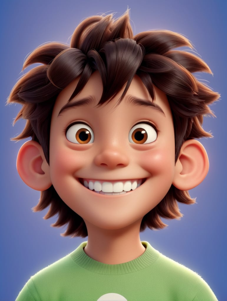 head of a smiling young person