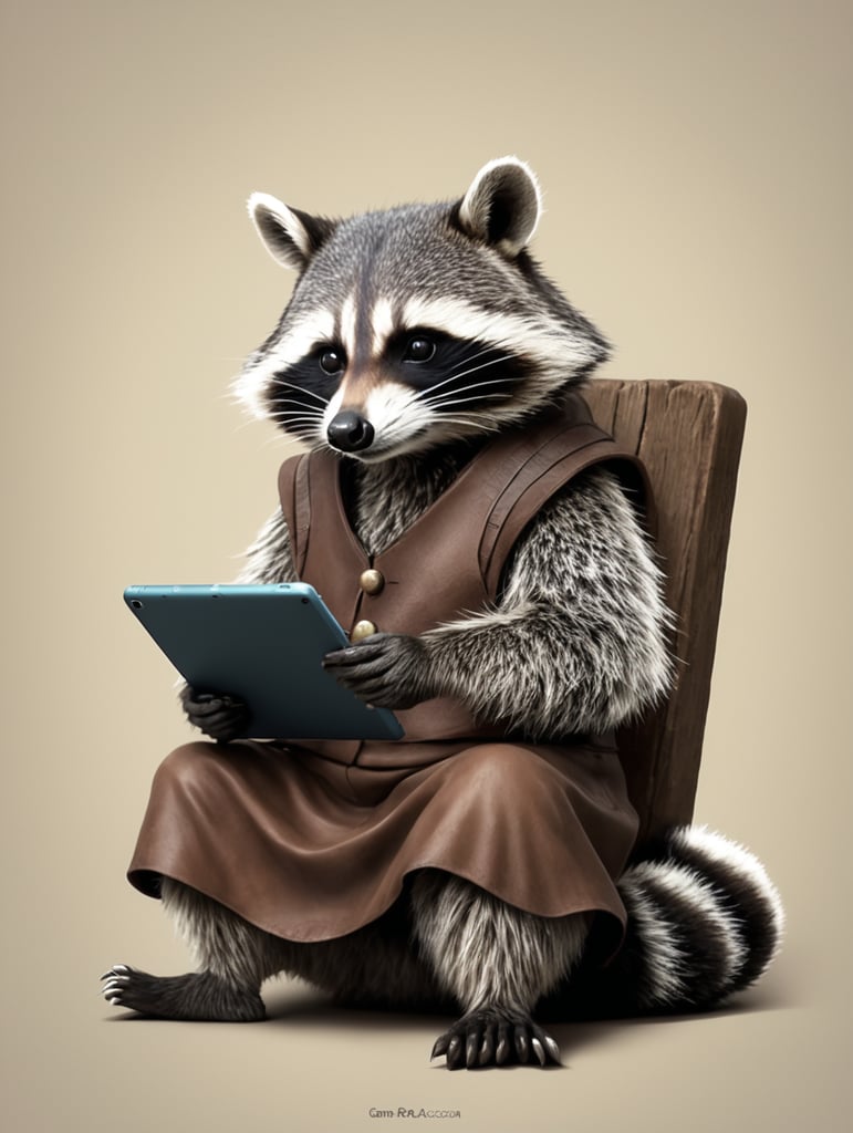 pedro racoon game of tablet