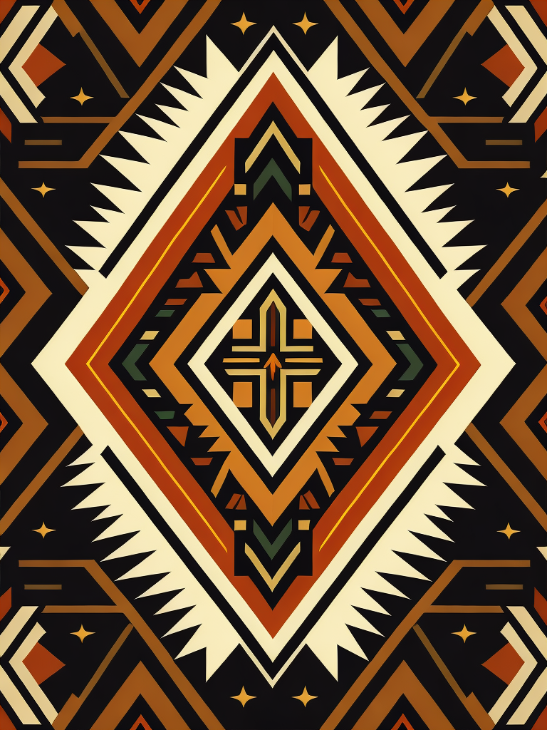 native american pattern, flat