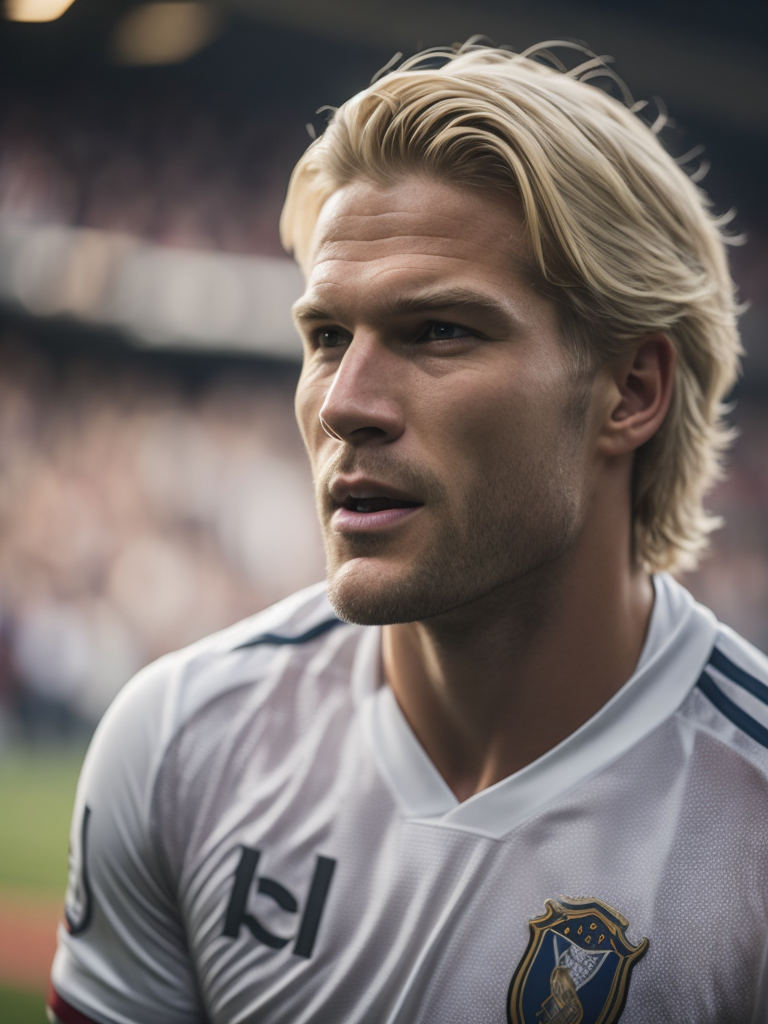 portrait of a soccer player Oliver Kahn