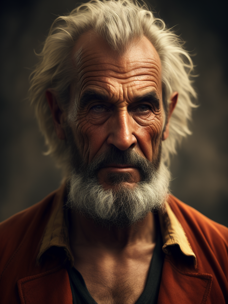 . . a full body of a ancient, Canadian lumberjack, elder, epic realistic, faded, (((hdr))), hyperdetailed, cinematic, warm lights, intricate details, muscle diffused lighting, centered composition 85 mm f 1. 8 lens with hasselblad photo by Annie Leibovitz and Steve McCurry in the style film Nizouveau watercolor inktobernetic illustration sharp focus face symmetry volumetric lights highly detailed Cinema, photo realistic, ultra details, natural light, light background, photo, Studio lighting,