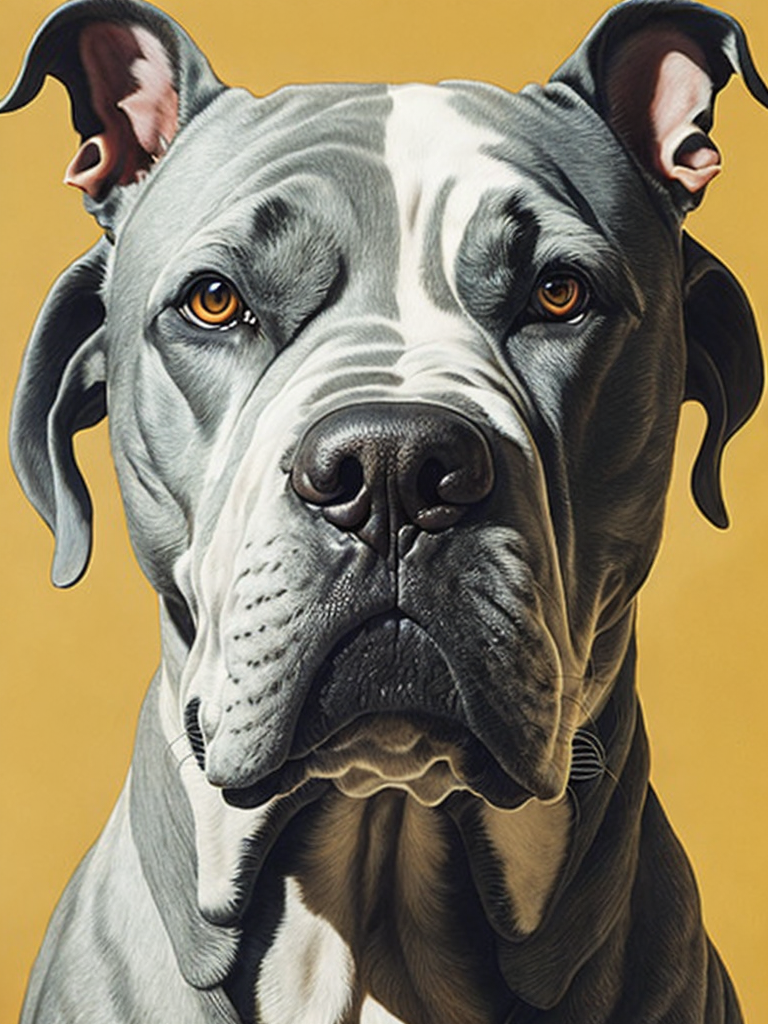 pitbull dog by Alex Gross