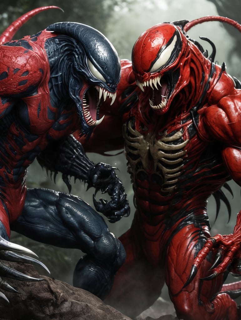 alien venom vs carnage predator