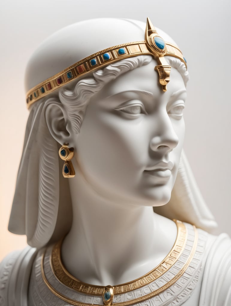 Cleopatra marble statue