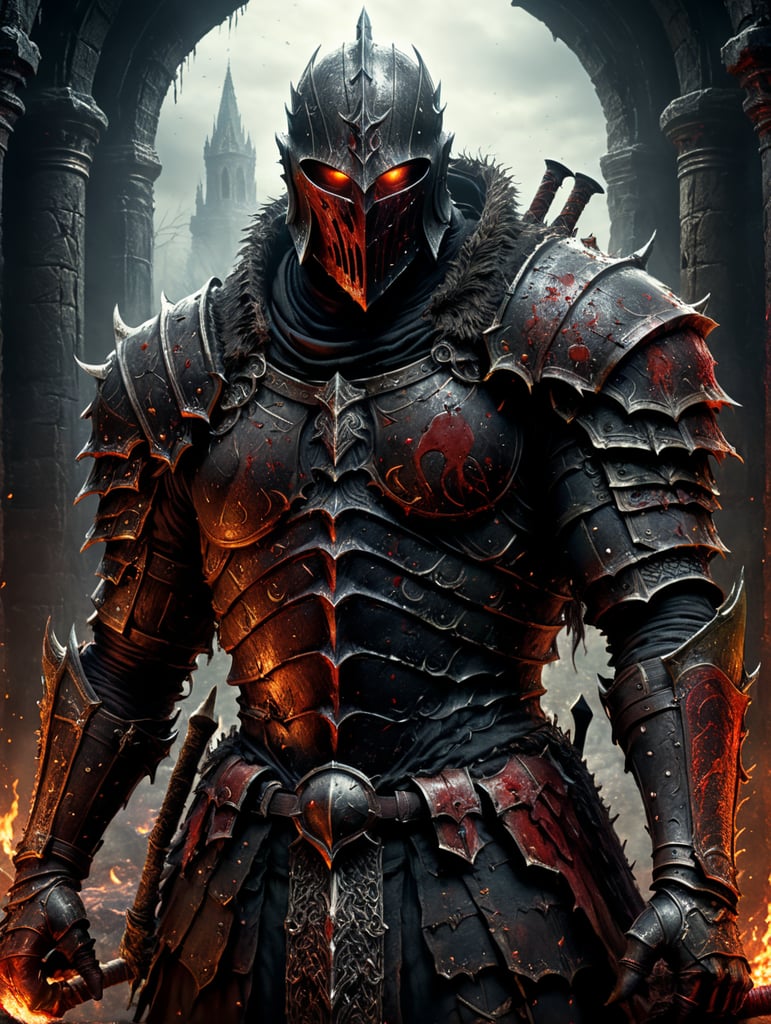 dark fantasy? dark souls style bloody prist