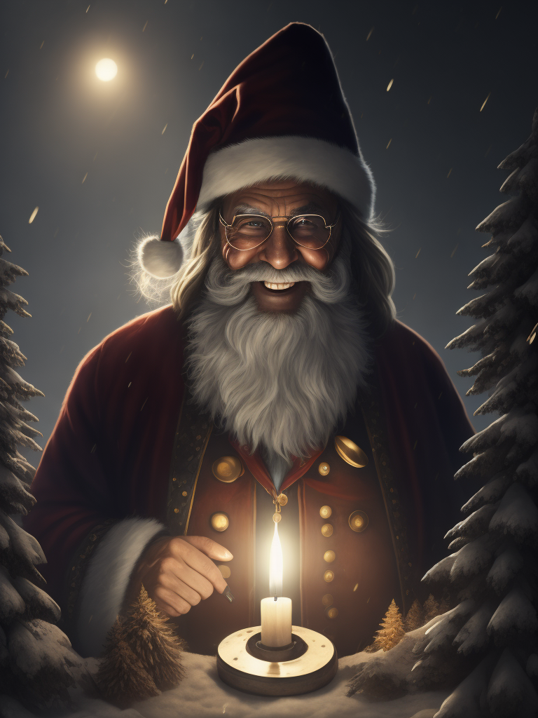 Santa Claus smiling