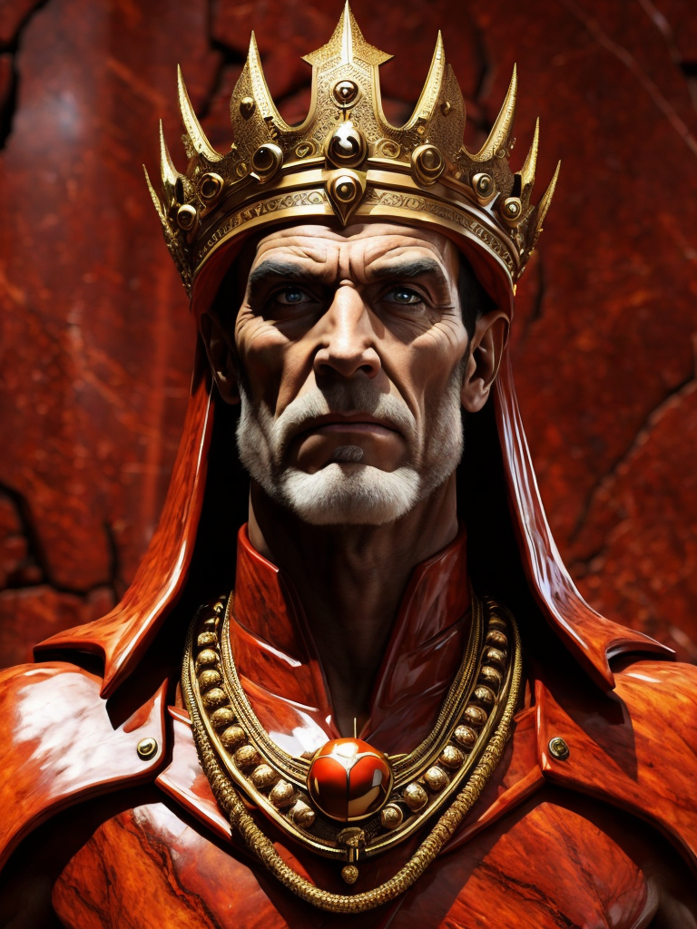 ((red)) marble king in the style of M4rbleSCNEW