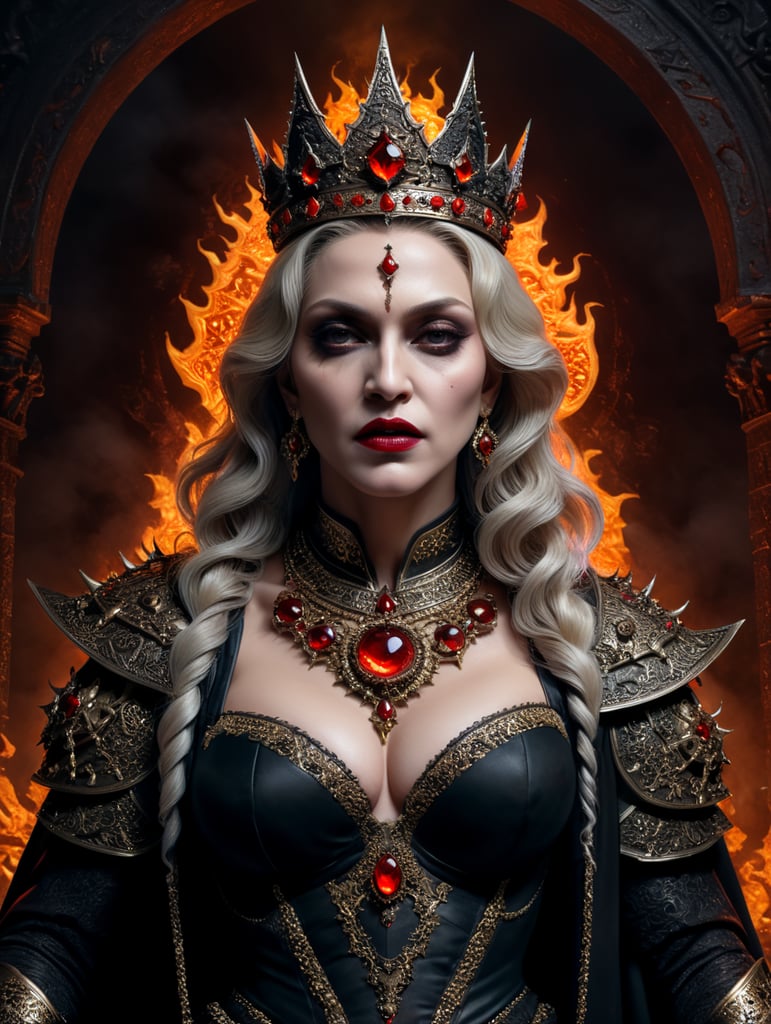 Madonna as the queen of Hell, Halloween costume