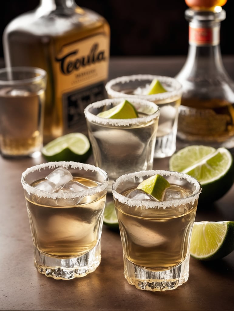 shot of tequila photography