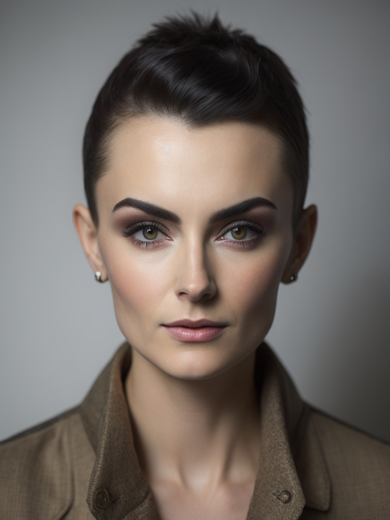 23 y o Sinead O'Connor in her element as a punk goddess, ultra photo realistic, HD