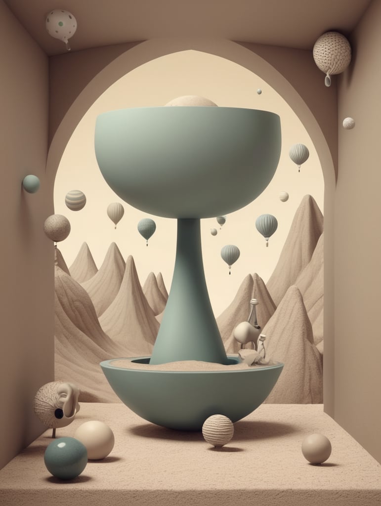 Funny, 3D surreal art