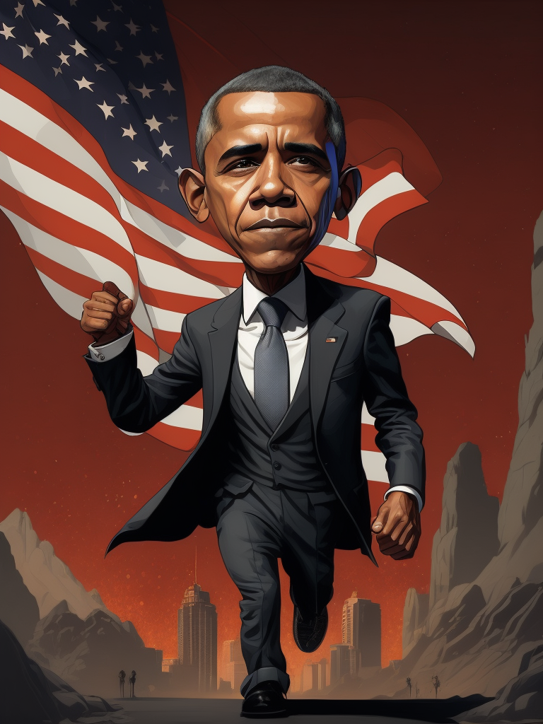 Obama illustrated by Skottie Young