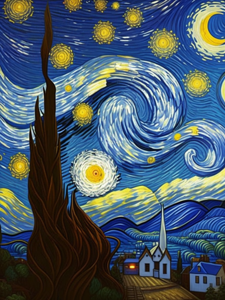 The Starry Night Vincent van Gogh