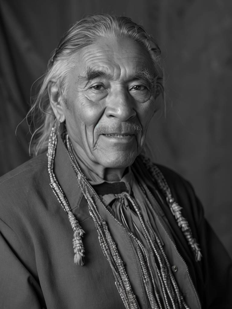 Canada's First Nations people, rare historical photo, black and white photography, a old man, redskin, native Americans