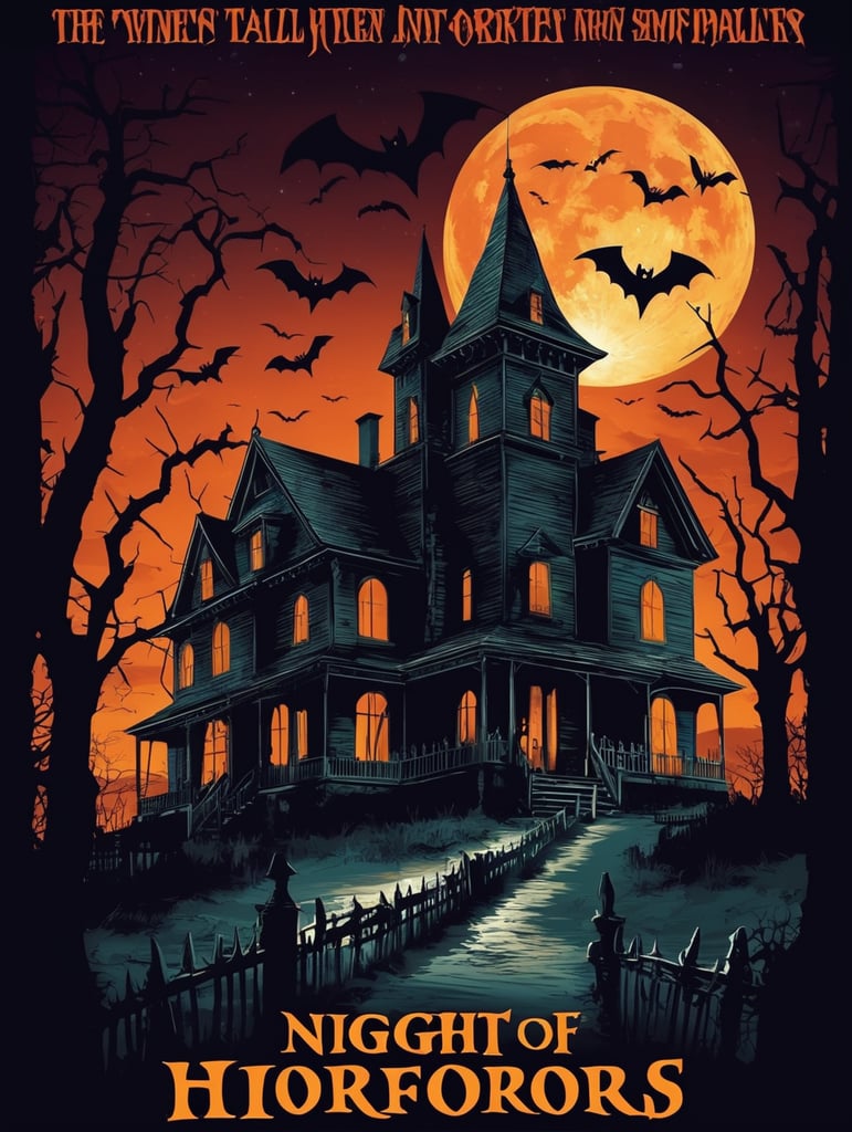 Night of Horrors Halloween Poster