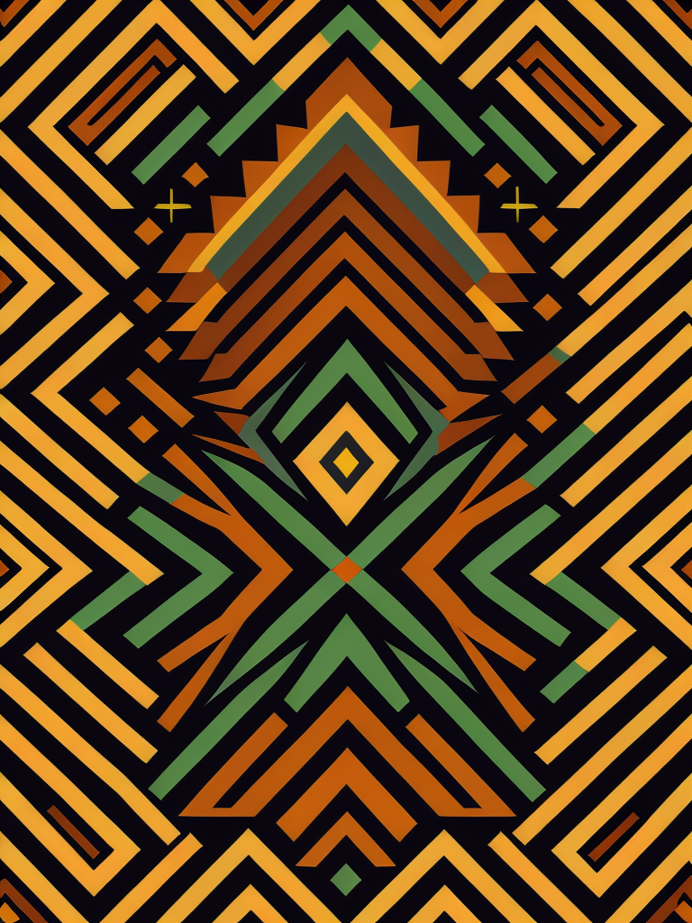 native american pattern, flat