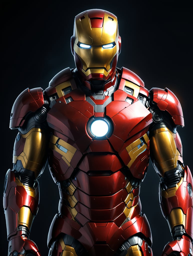 the schematics of iron man suit.