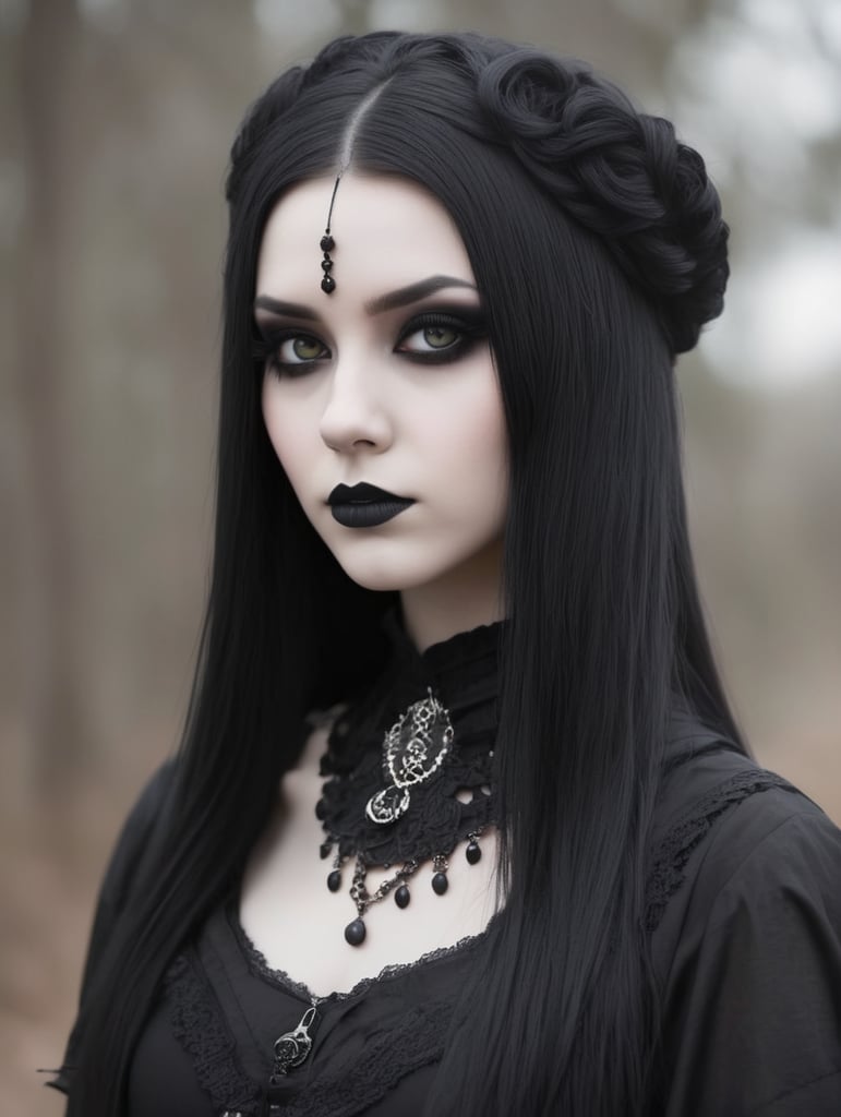 Beautiful goth girl