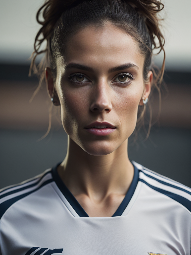 Epic Portrait of a Women Soccer Player, Fifa Women's World Cup, Dennmark