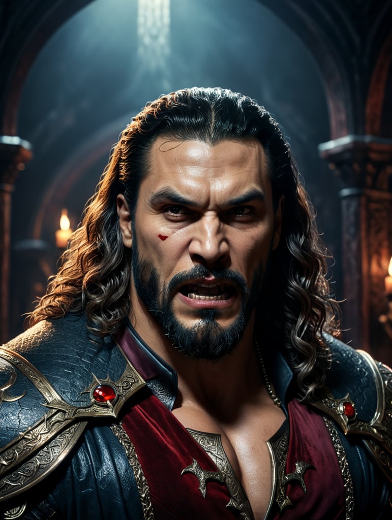 Jason Mamoa is Dracula the vampire.