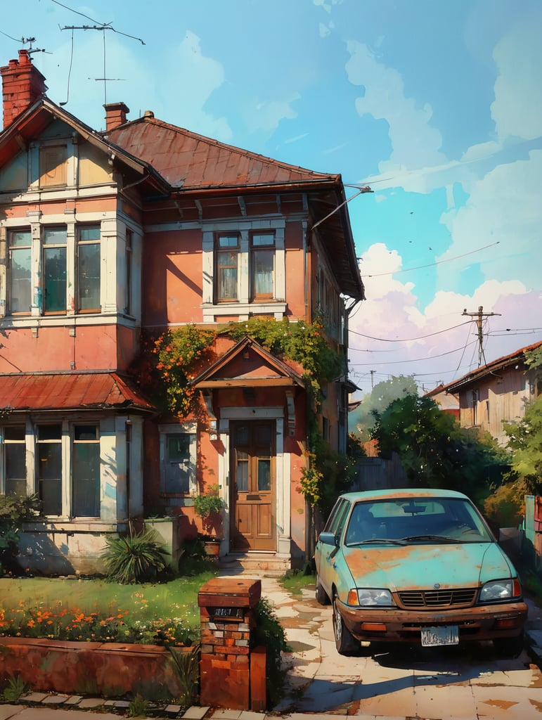 Small house with front garden