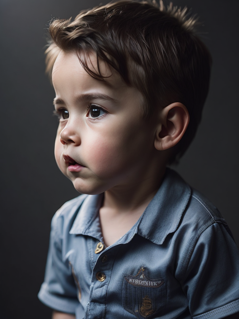 Lionel Messi as a toddler, ultra realistic portrait, extremely detailed, natural illumination