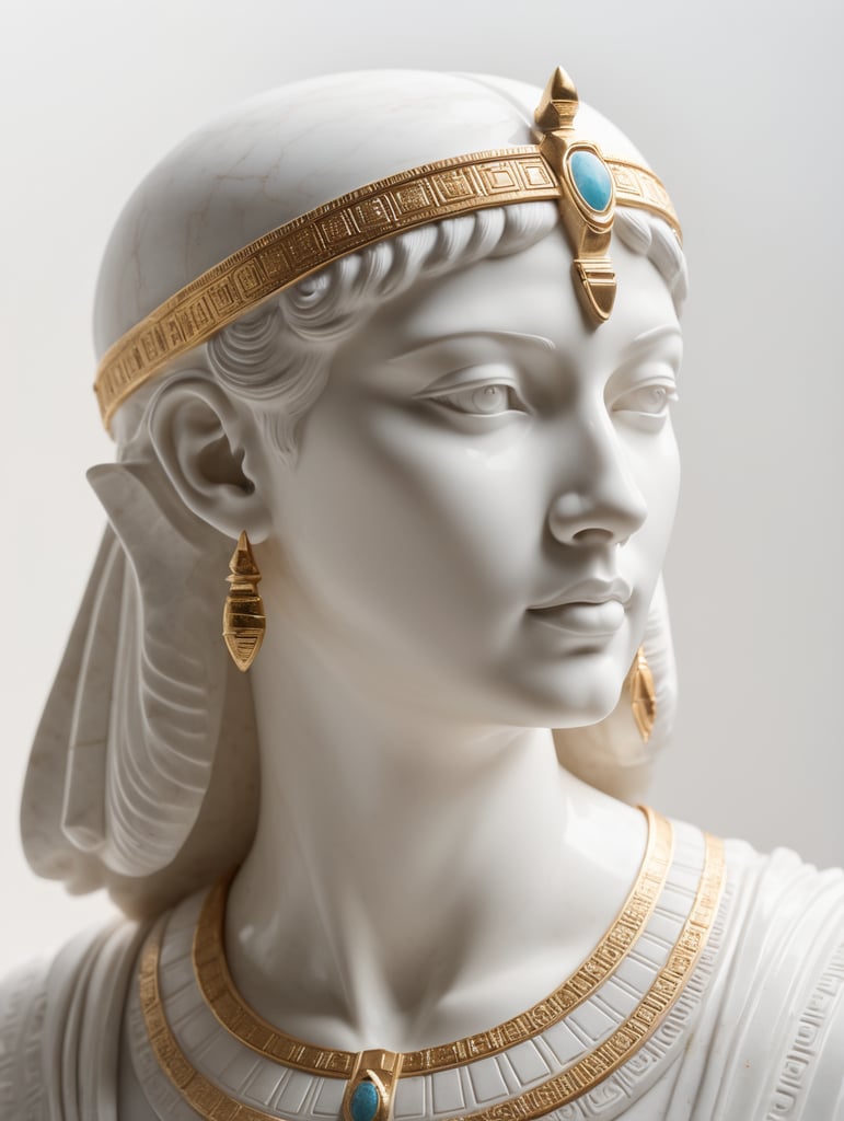 Cleopatra marble statue