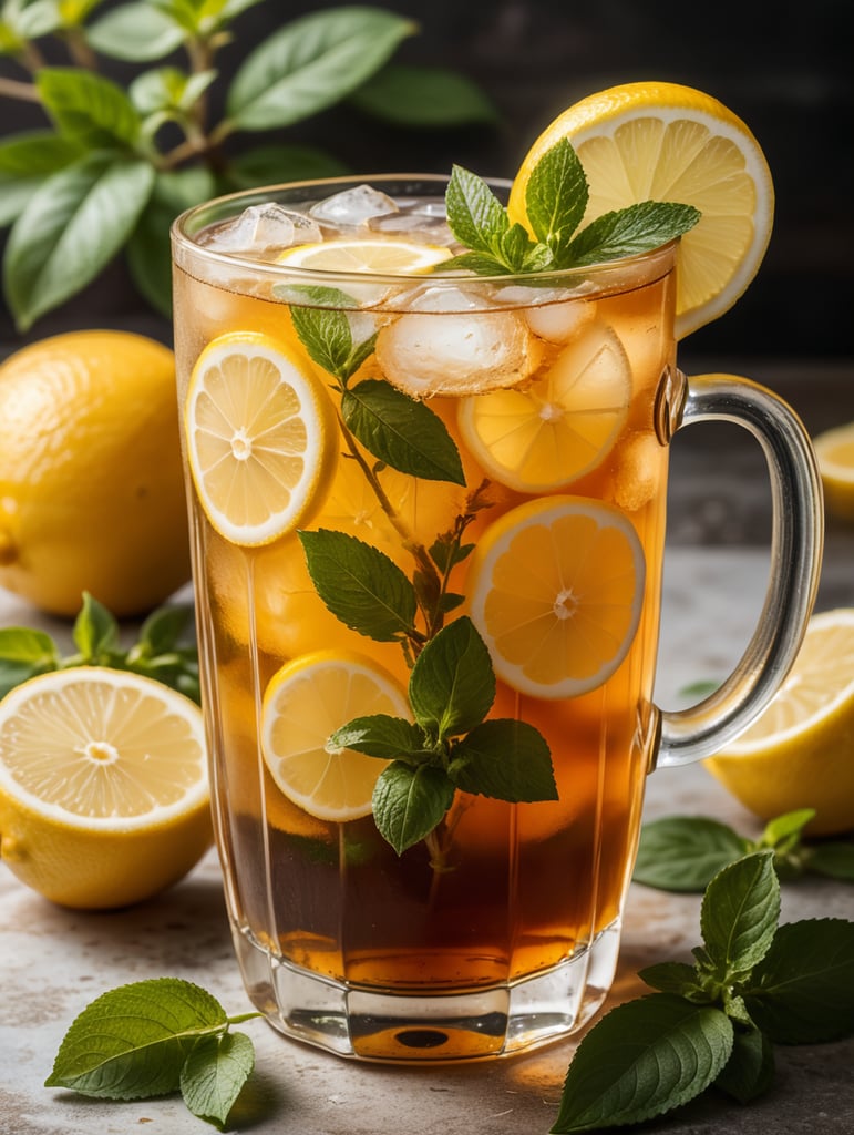 Ice lemon tea