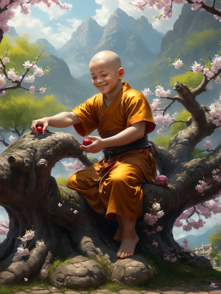 little monk so cute