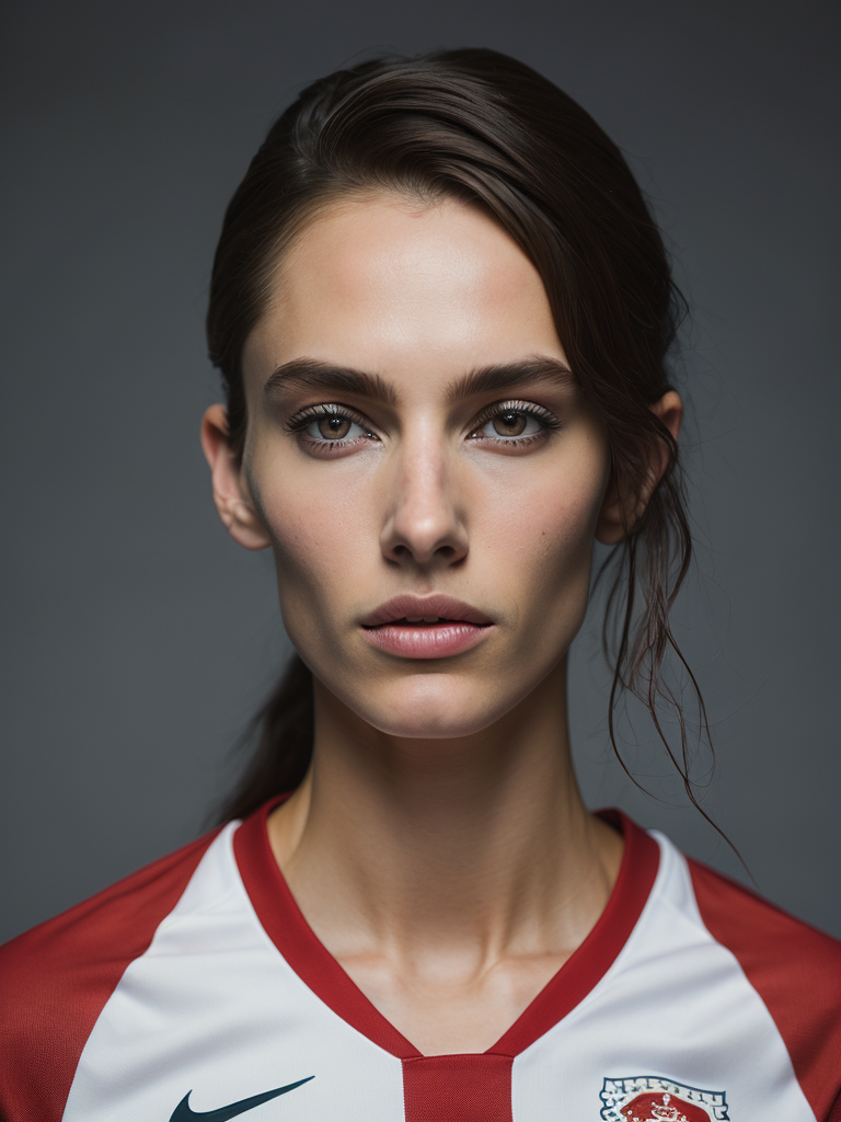 portrait of a women, a soccer player, soccer women's world cup 2023
