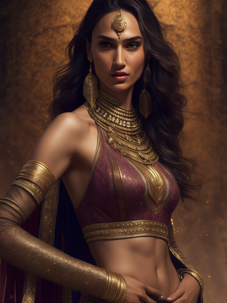 gal gadot in indian clothing