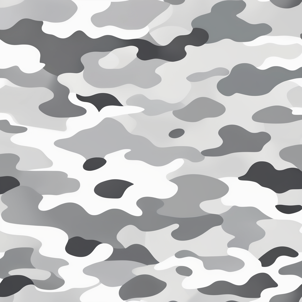 seamless camouflage pattern winter, white and grey colors, vector art, modern