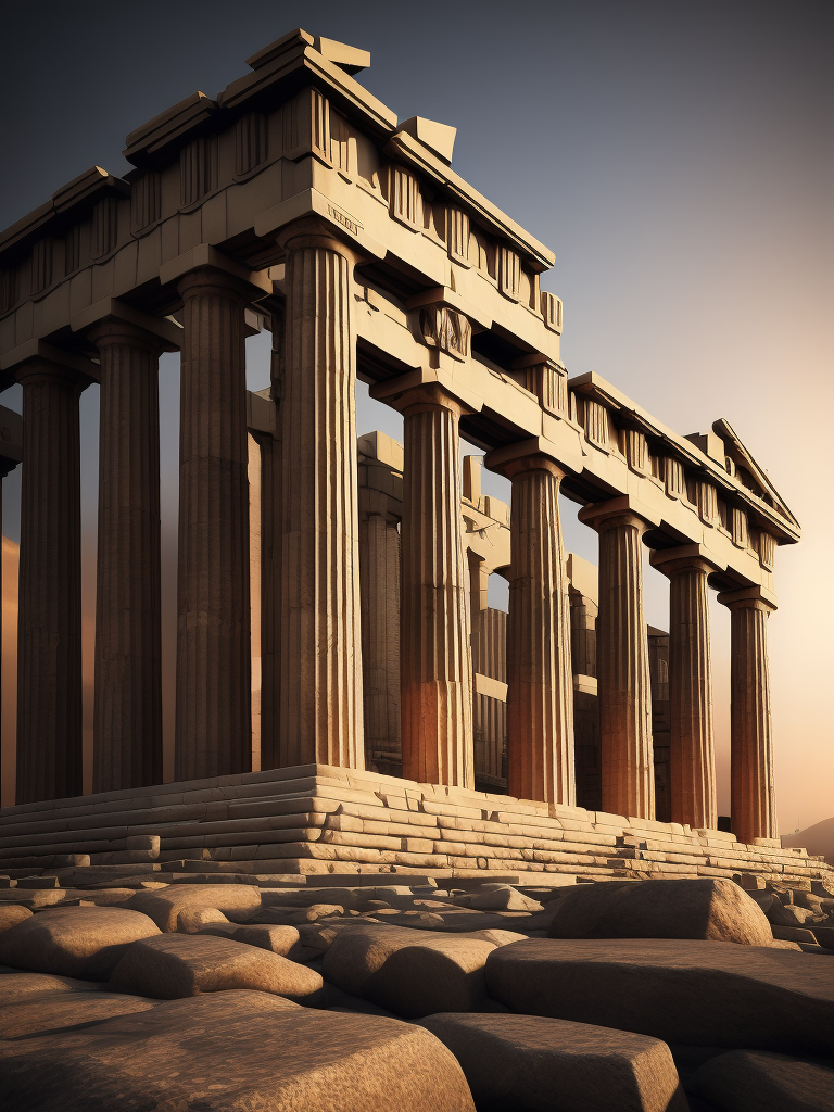 acropolis depth of view sunny stunning architecture cityscape urban photography greek landmarks photographic art athens parthenon