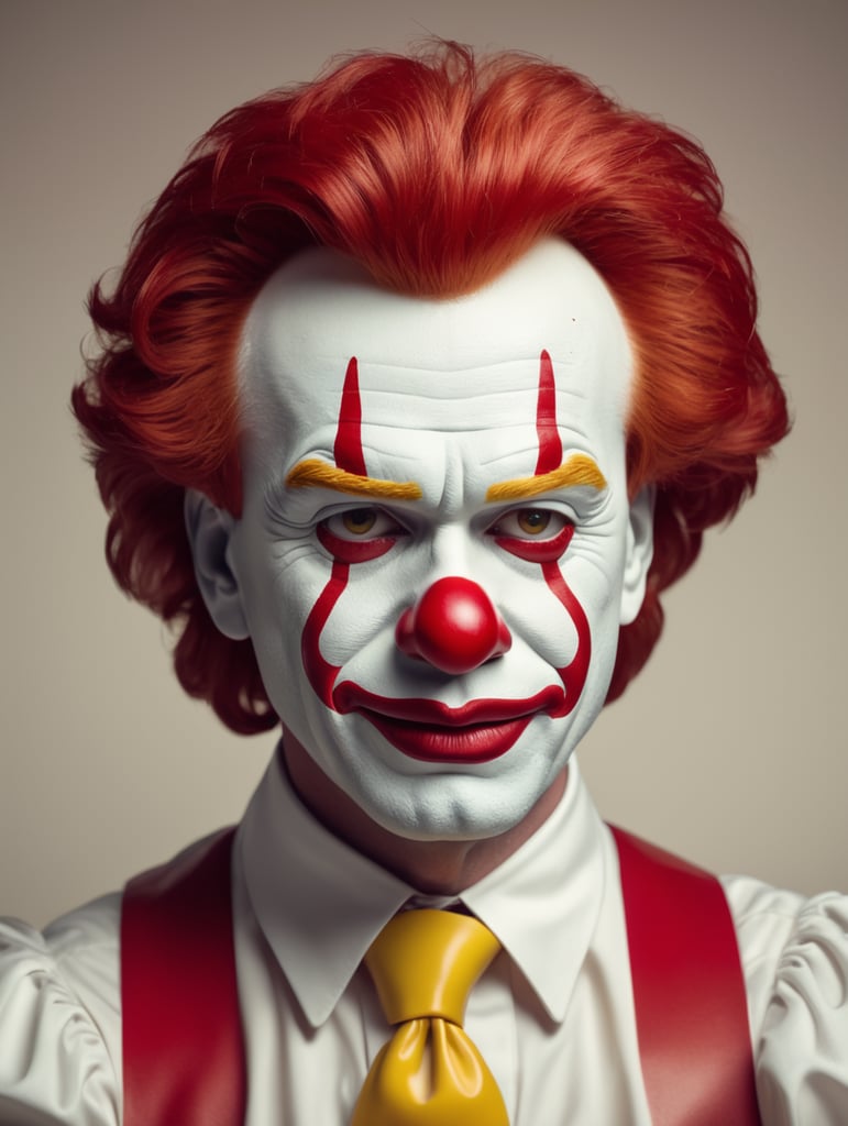 Ronald mcdonald sad face