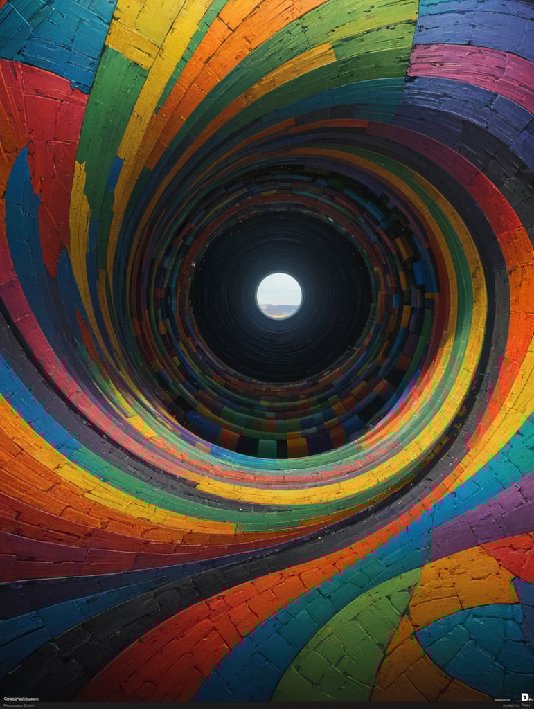 0, 1, 1, 2, 3, 5, 8, 13, 21, 34, 55, 89, 144::2.33 3D Sinusoidal op-art, vivid CMYK palette