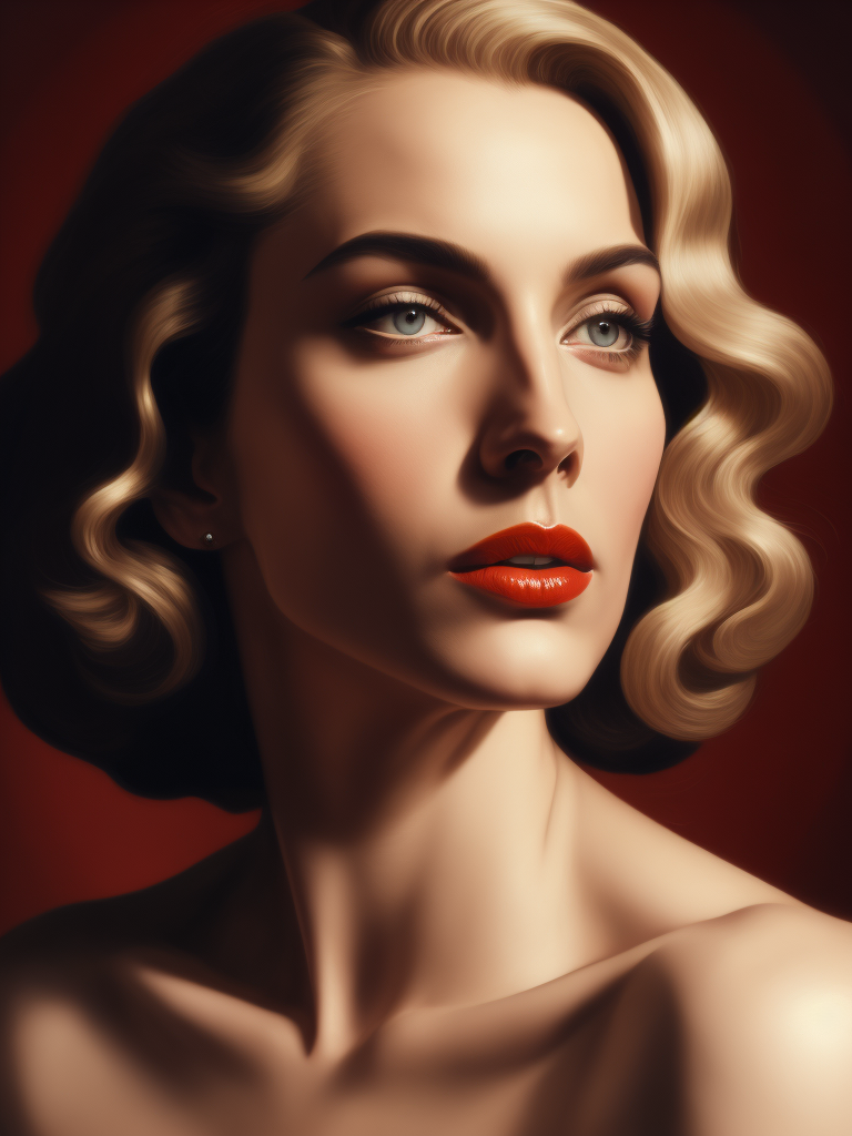 A Tamara de Lempicka woman made real, human, photograph, as if the painting of the woman came to life.