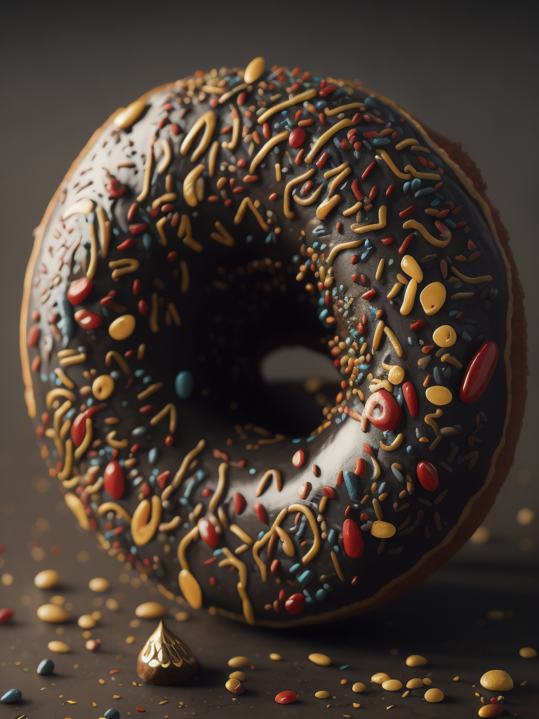 donut doodle art