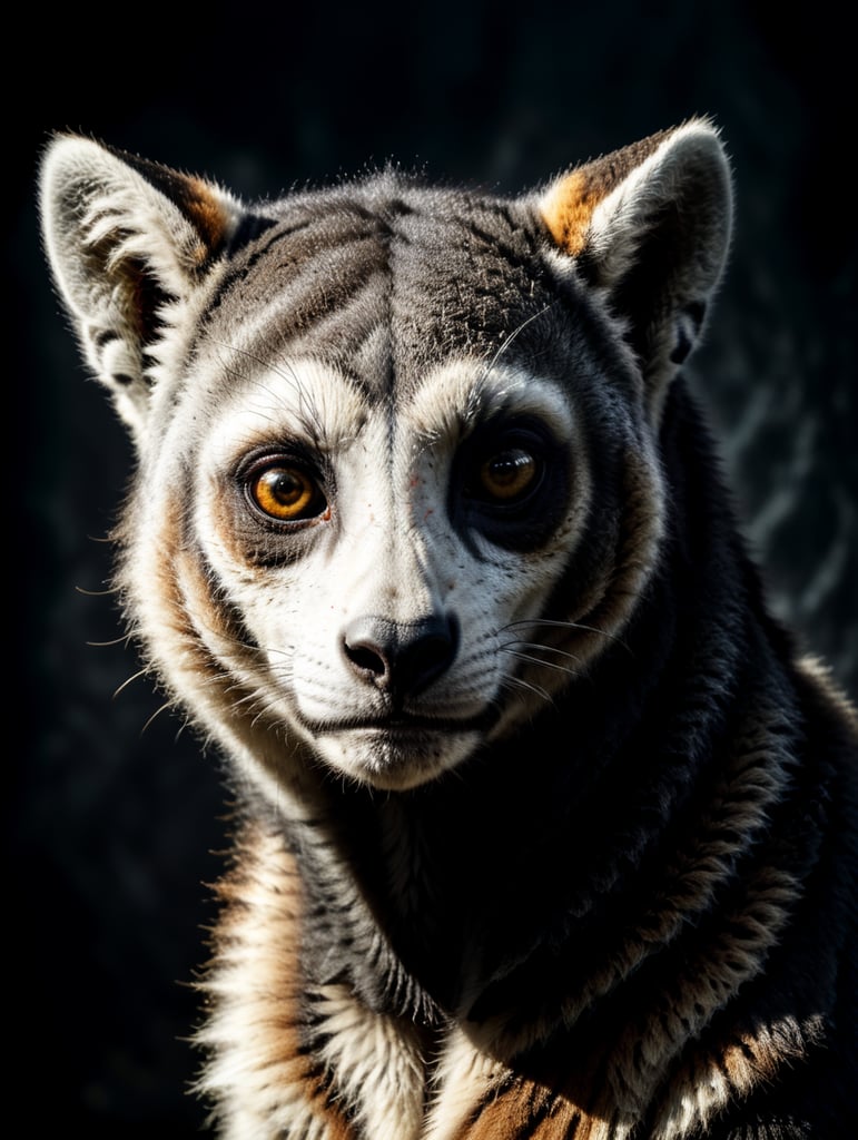 A lemur on the cover of vogue magazine