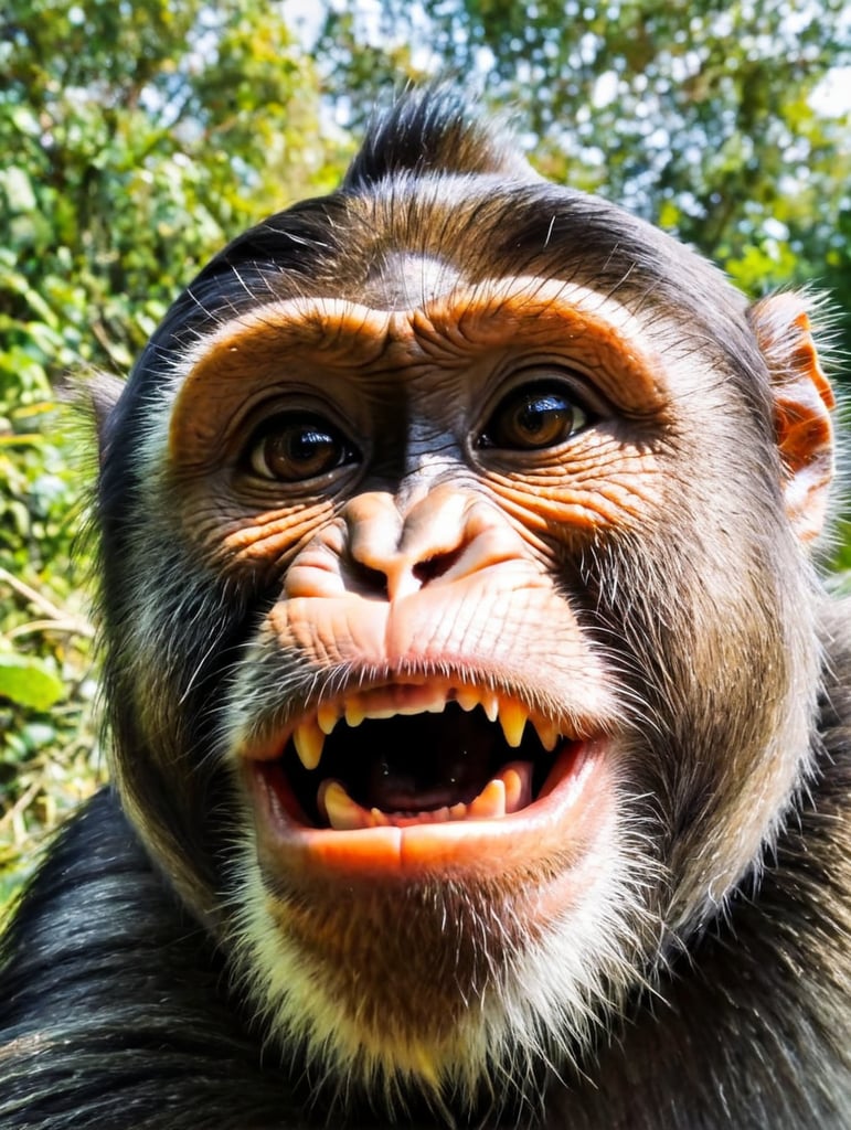 monkie's selfie